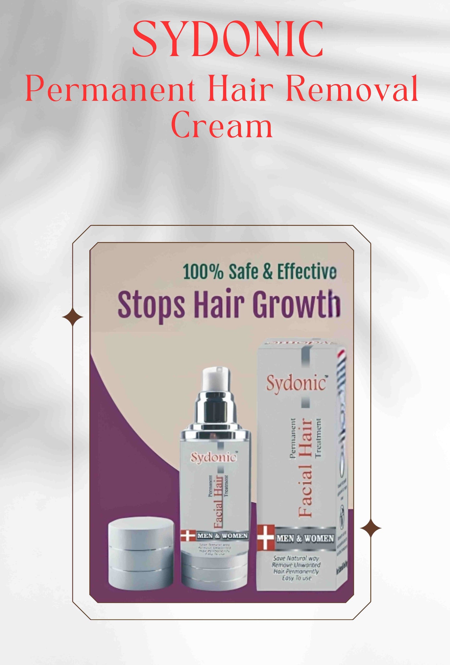 Sydonic Permanent Hair Removal Cream 50 ml