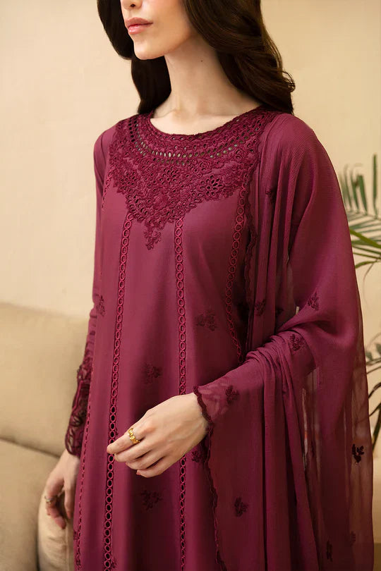 Unstitched Mehroon By -
Azure( Lawn)