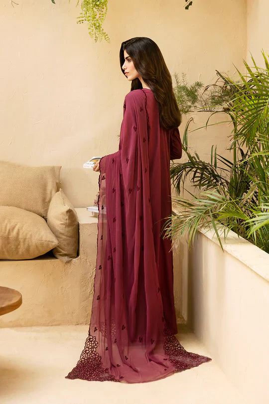 Unstitched Mehroon By -
Azure( Lawn)
