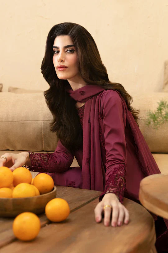 Unstitched Mehroon By -
Azure( Lawn)