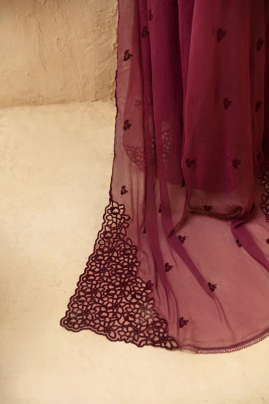 Unstitched Mehroon By -
Azure( Lawn)