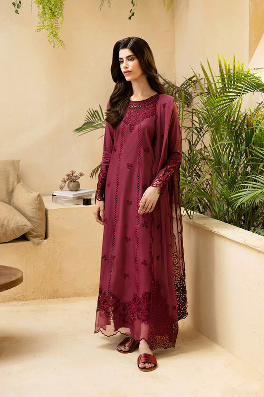 Unstitched Mehroon By -
Azure( Lawn)